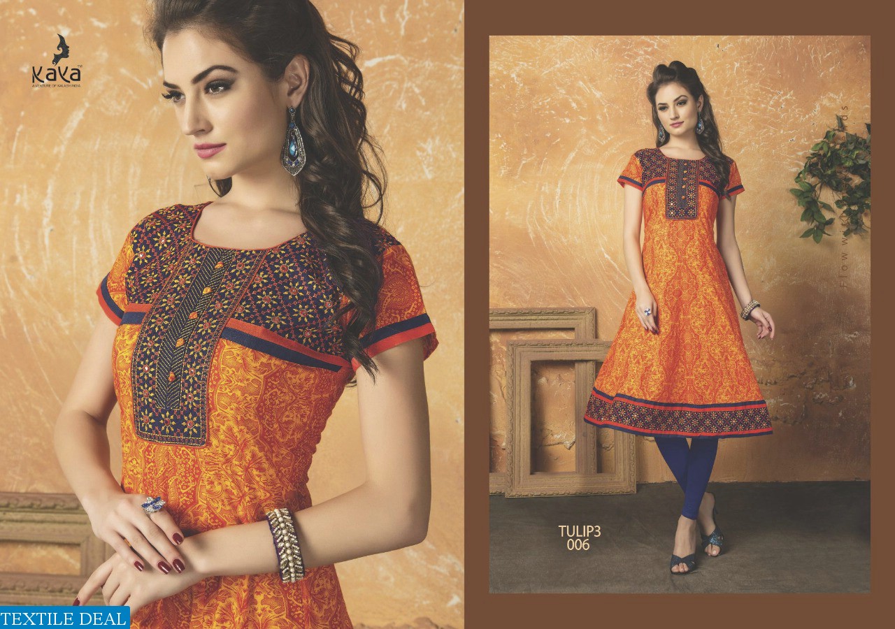 kaya Tulip vol-3 Wholesale Ready made kali kurtis